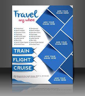 向量业务手册,传单,杂志封面和海报模板