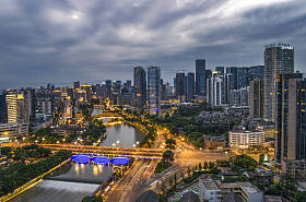 成都夜景 图片