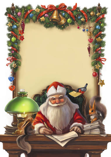 圣诞信圣诞老人模板