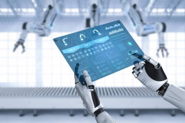 玻璃平板机器人照片