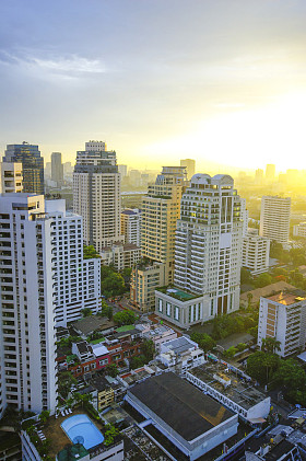 曼谷城市的早晨