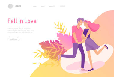 快樂情人關(guān)系，場景與浪漫的情侶接吻，擁抱，騎自行車，散步，打網(wǎng)球，吉他，做瑜伽，打人。字符情人節(jié)設(shè)置。五顏六色的矢量