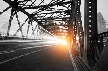 夜間交通燈圖片