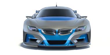 3d 渲染一個沒有品牌的通用概念車