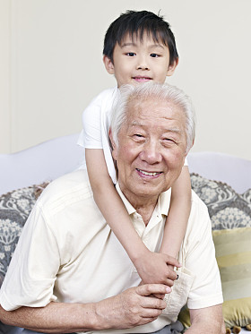 爷爷和孙子