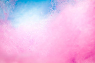 彩色棉花糖在軟背景顏色