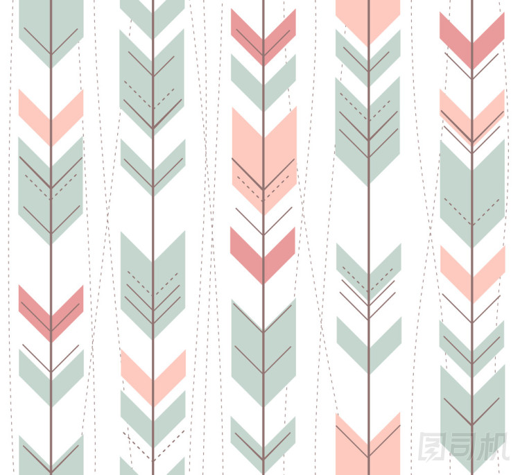 無縫的復(fù)古風(fēng)格的幾何圖案