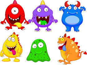 可爱的怪兽集合集图片