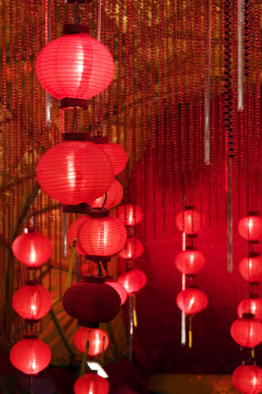大紅燈籠照片