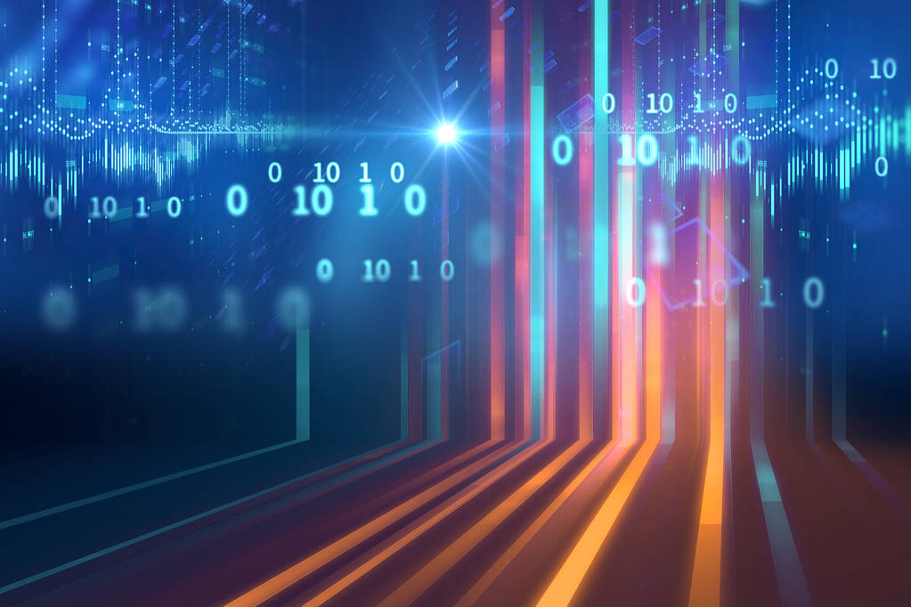 蓝色的几何形状抽象技术背景  蓝色的几何形状抽象技术背景