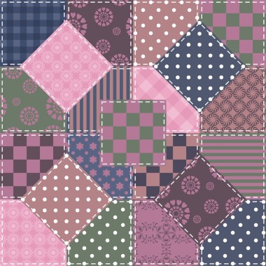 有不同的圖案拼湊而成背景