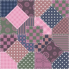 有不同的图案拼凑而成背景