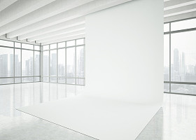 现代白色办公空间