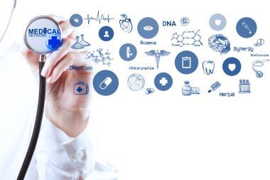 醫(yī)學(xué)醫(yī)生手工作與現(xiàn)代計(jì)算機(jī)接口