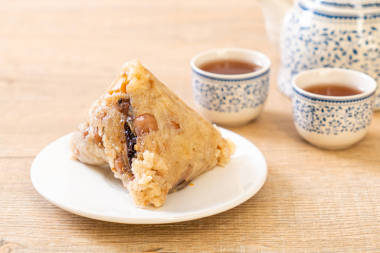 粽子或中國(guó)傳統(tǒng)糯米水餃圖片