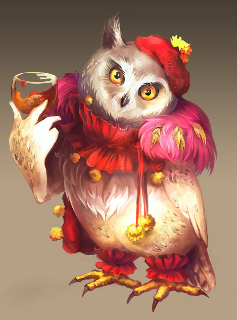 仙女猫头鹰的插图