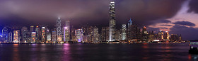 香港于晚全景