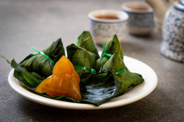 粽子或中國傳統(tǒng)糯米水餃