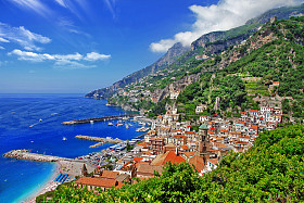美丽的阿马尔菲海岸意大利图片