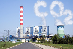 冷却塔与 co2 云图片