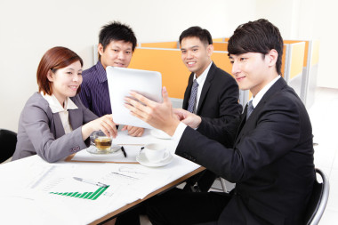 商務(wù)人小組會議與觸摸板