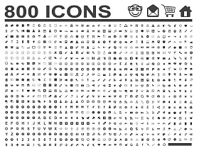800 图标图片