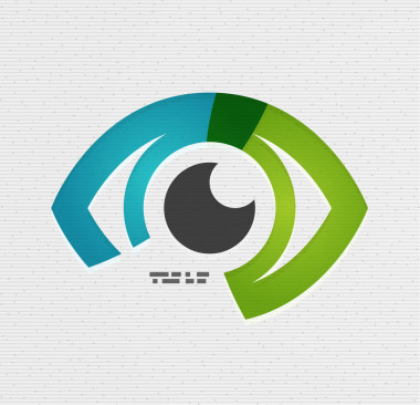 炫彩矢量眼紙設計