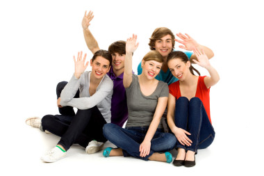 揮舞著的朋友圖片