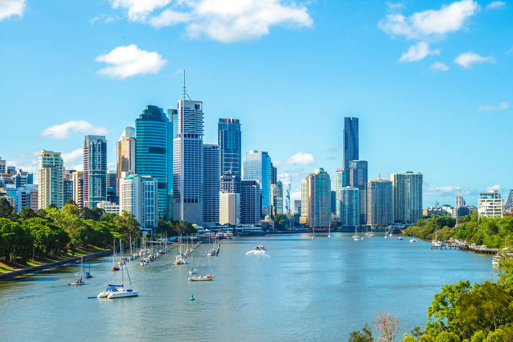 澳大利亚昆士兰州首府布里斯班天际线 澳大利亚昆士兰州首府布里斯班天际线