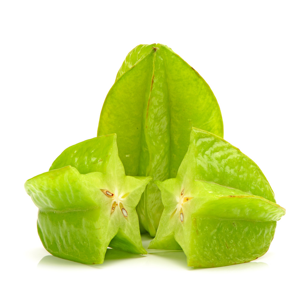 在白色背景上的 carambole