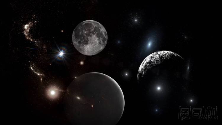 行星和星系，科幻壁紙。深空之美。宇宙中數(shù)十億星系 宇宙藝術(shù)背景