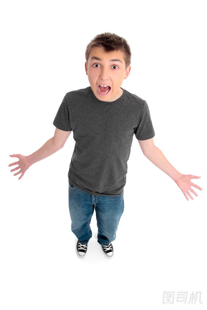 尖叫聲大叫男孩圖片
