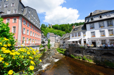 monschau，德國(guó)的古城