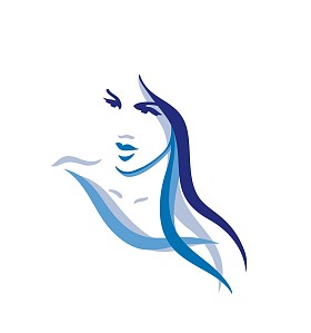 女人 久 蓝发图片