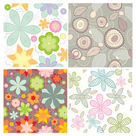 可爱的无缝壁纸的集合图片