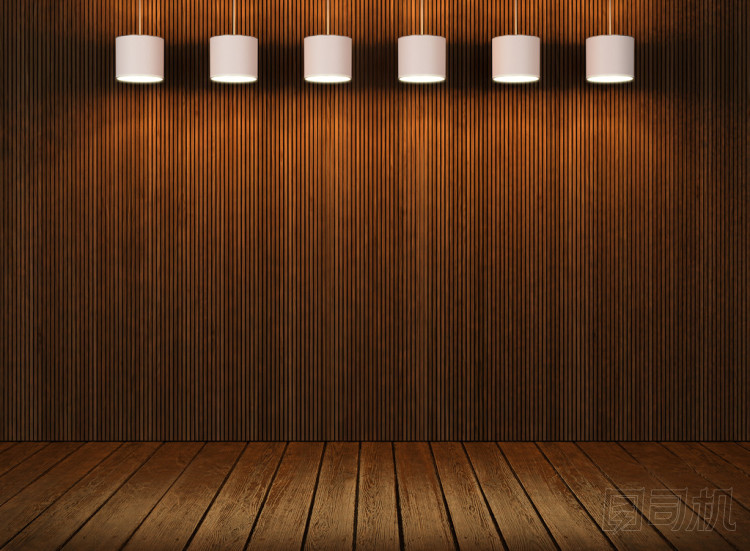 木墻和樓板用燈圖片