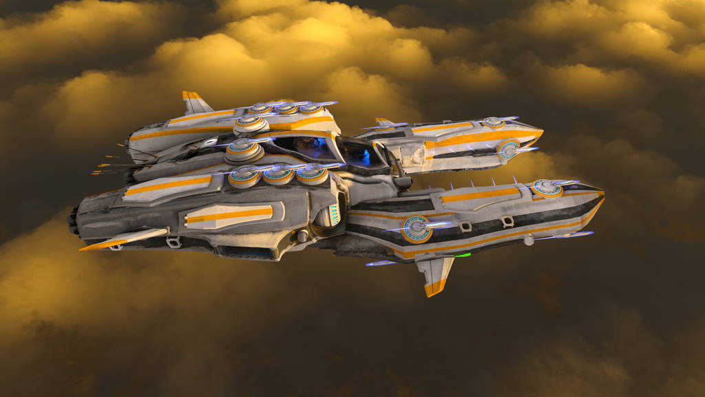 太空飞船 3d cg 渲染