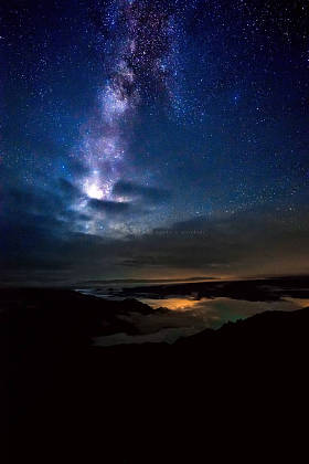 美丽的夜空，星空，银河