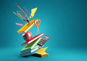 回学校概念背景