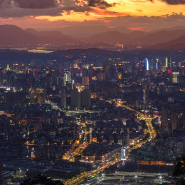 中國福州市夜景