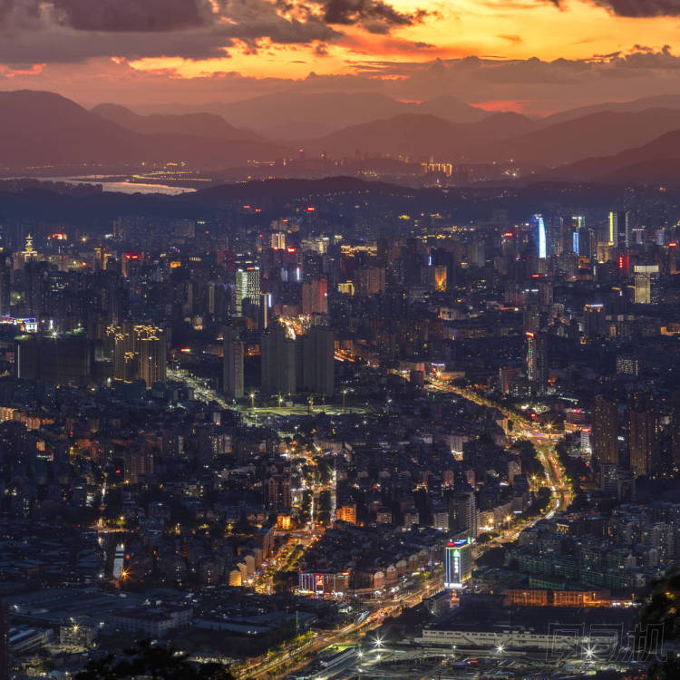 中國福州市夜景