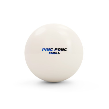 乒乓球上白色隔离