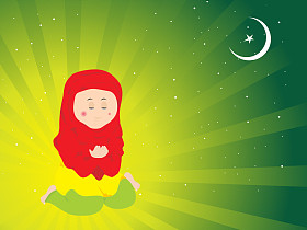 Muslim Women reading the Koran