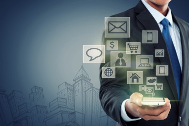 現(xiàn)代通信技術(shù)的移動(dòng)電話(huà)照片