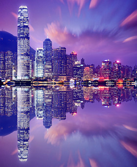 香港天际线照片