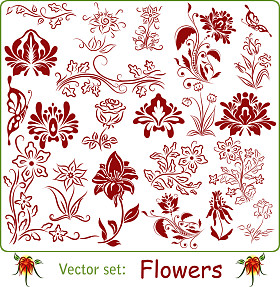 矢量集: 花