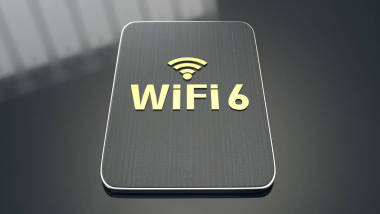 3d 渲染構建在平板電腦上，適用于 wifi 6 概念