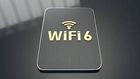 3d 渲染构建在平板电脑上，适用于 wifi 6 概念
