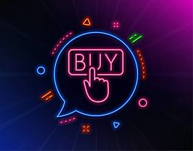 点击“购买行”图标。网上购物的标志。向量