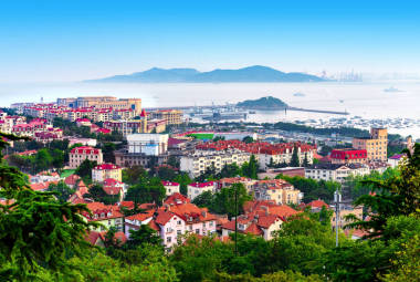 中国青岛的德国风格历史建筑